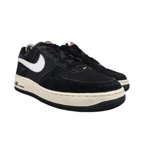 Nike Shoes Youth 5.5 Sneakers Air Force 1 Lifestyle Active Casual Leather Black